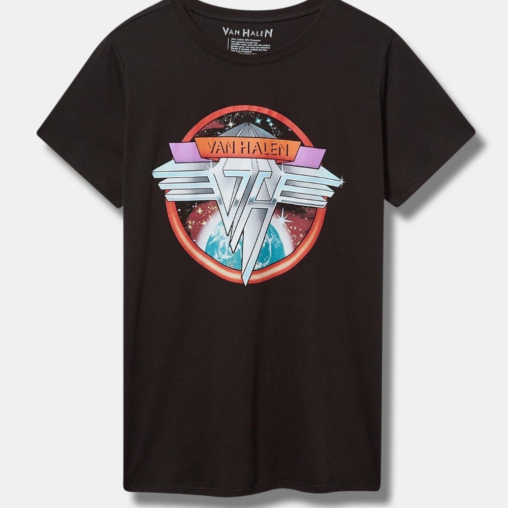 Torrid Sz 3 Van Halen Classic Fit Cotton Crew Tee
